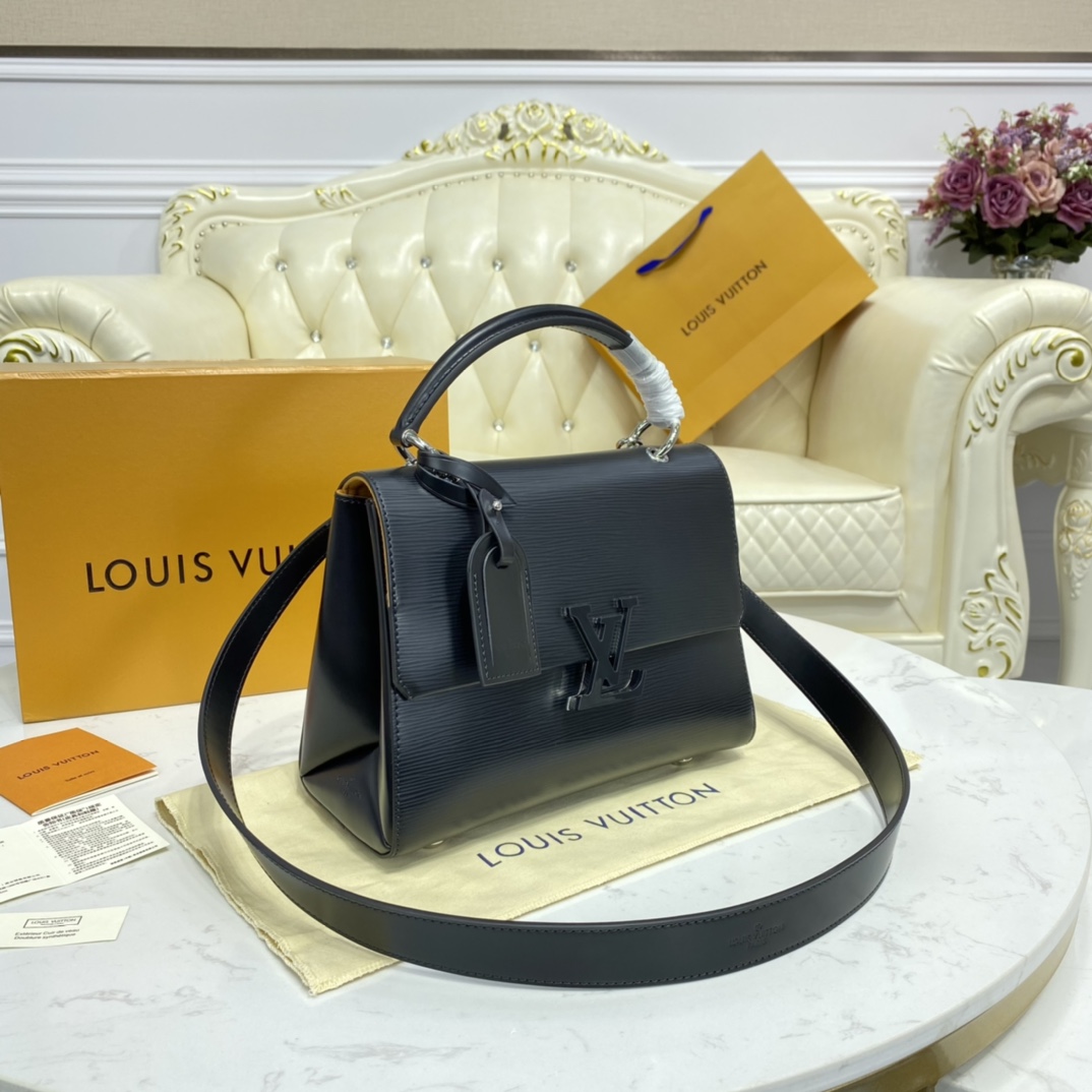 Louis Vuitton GRENELLE PM Epi Leather Shoudler Bag  M53695 Black